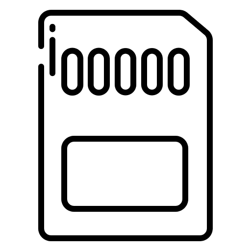 Memory card technology communications memory card icon