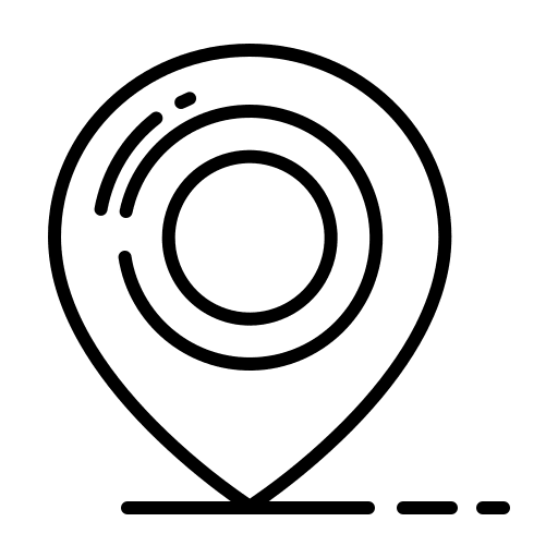 Place placeholder pin point localization icon