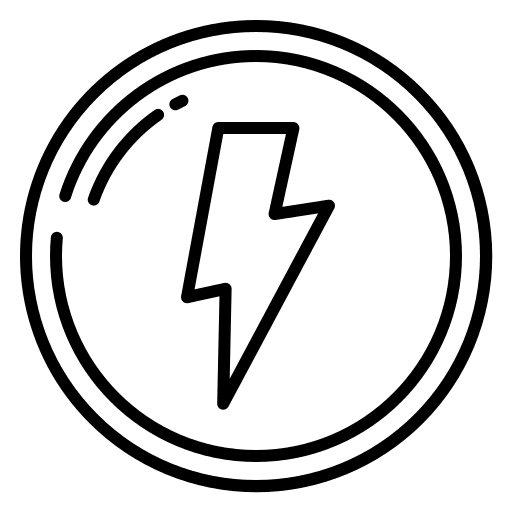 Flash lightning electricity weather icon