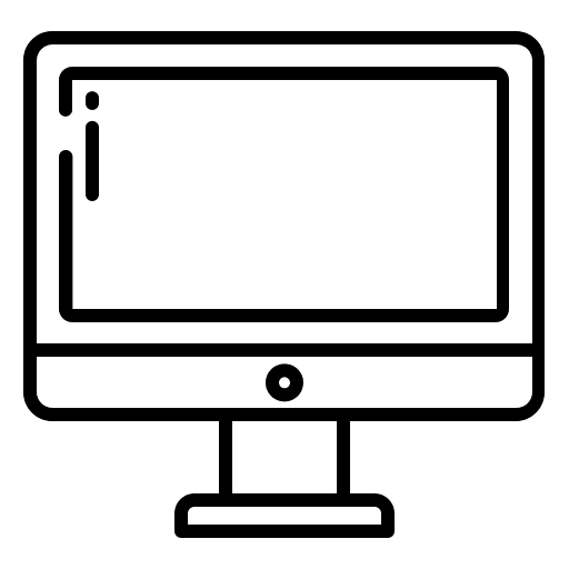Screen device television screen icon
