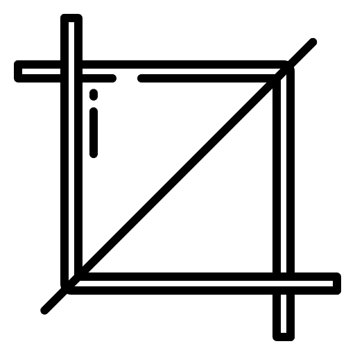 Crop crop interface cut icon
