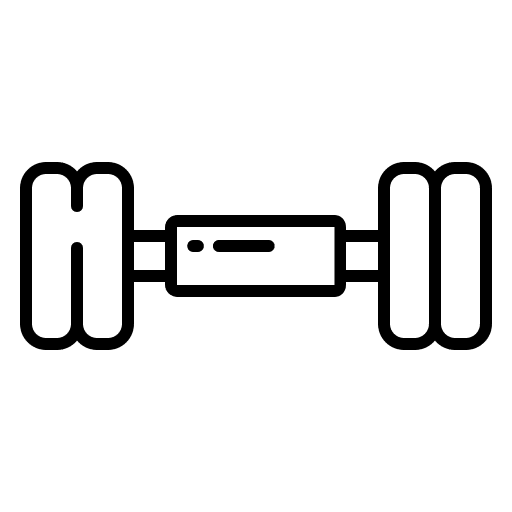 Dumbbell fitness gym sports and competition icon