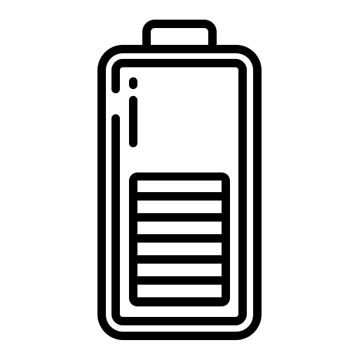 Battery battery status technology battery level icon