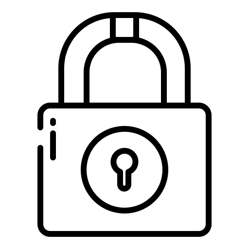 Password secure closed close icon