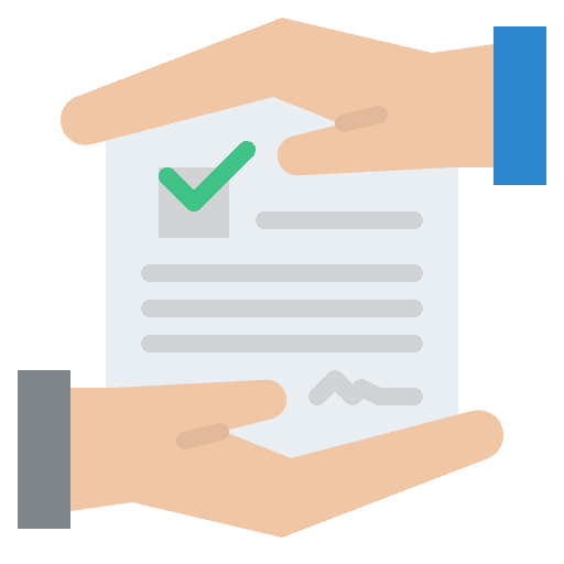 Agreement files and folders business and finance business partnership icon