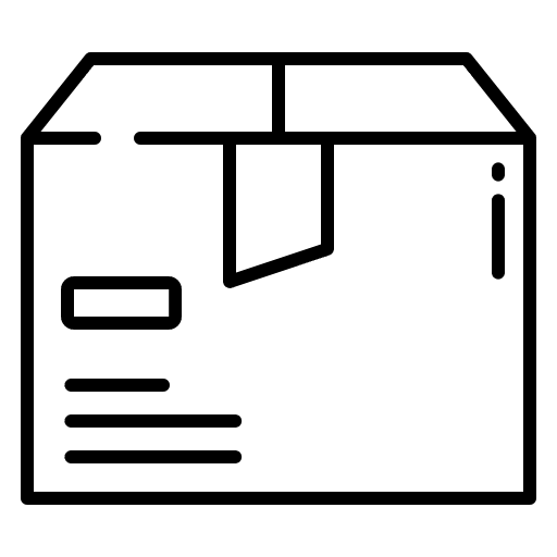 Box shipping and delivery cargo package icon