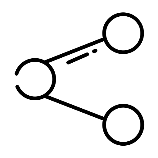 Share connections neural network connected icon