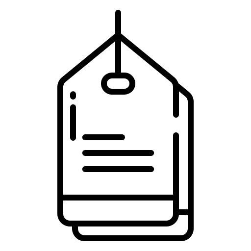 Tag discount promotion label icon