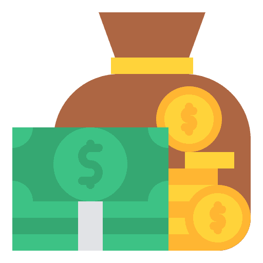 Cash flow price business and finance cash icon Cash flow price business and finance cash icon
