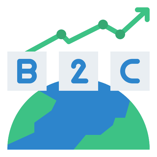 Consumer growth graph marketing business and finance icon Consumer growth graph marketing business and finance icon