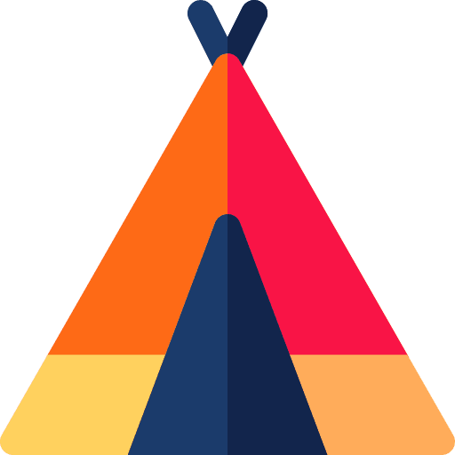 Tent outdoor adventure tent icon