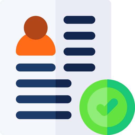 Approved document approved user icon