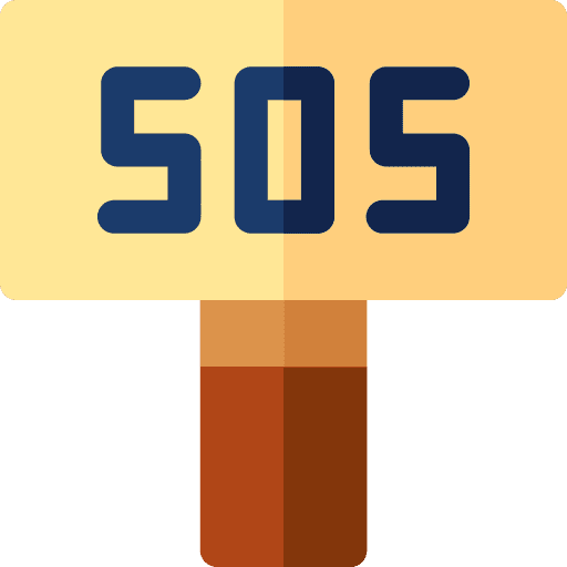 Help sos signaling signage icon Help sos signaling signage icon