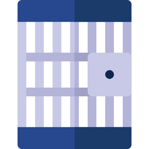 Jail thief detention custody icon Jail thief detention custody icon