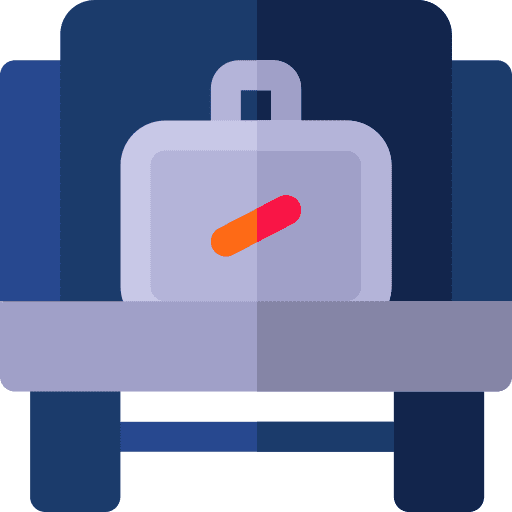 Security control security baggage scanner icon Security control security baggage scanner icon