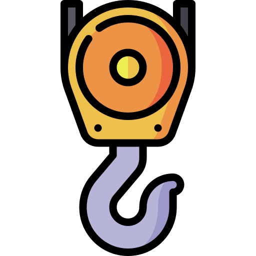 Crane construction and tools repair hook tool icon