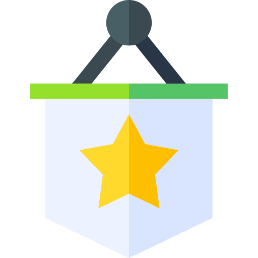 Badge award sports and competition badge icon