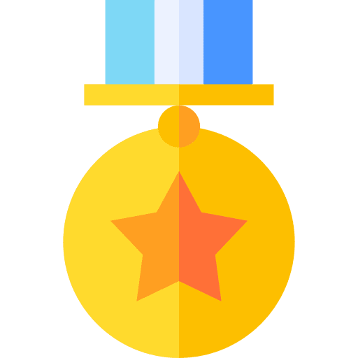 Medal seo and web quality winner icon