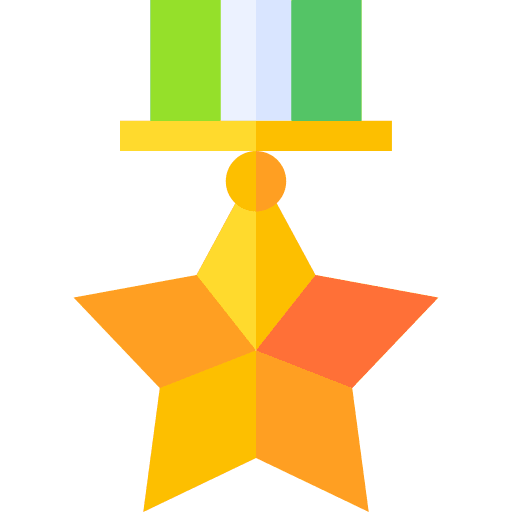Medal seo and web sports and competition winner icon