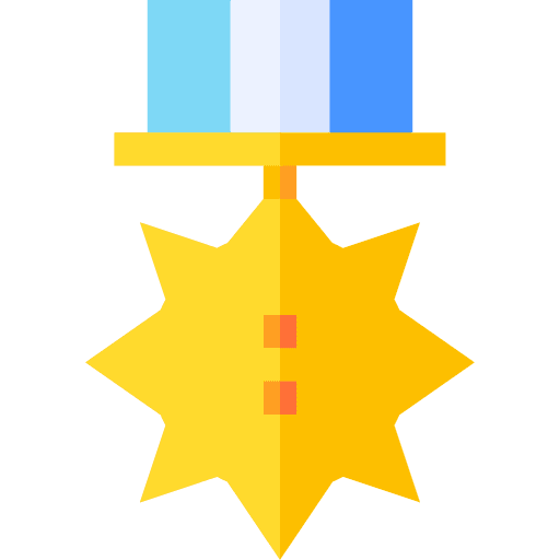 Medal winner medal quality icon