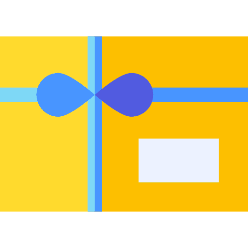 Gift voucher offer gift card icon