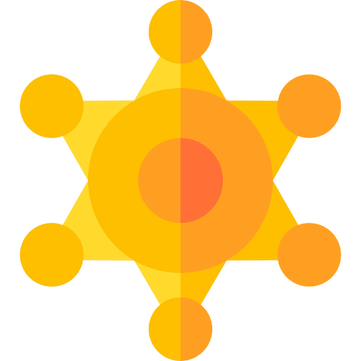 Sheriff sheriff badge star icon