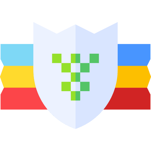 Shield award star emblem icon