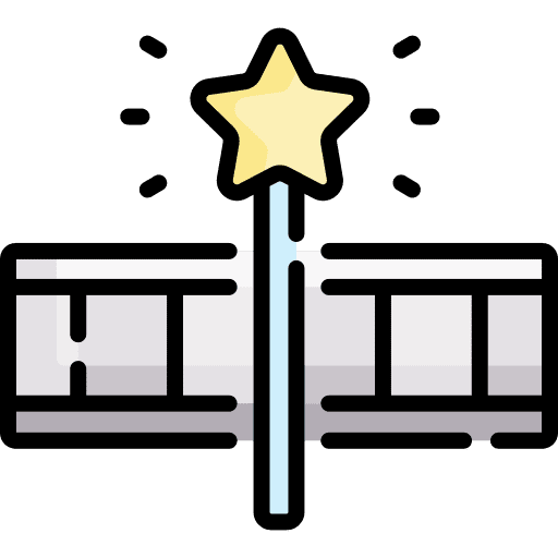 Special effects special effects film editing retouch icon