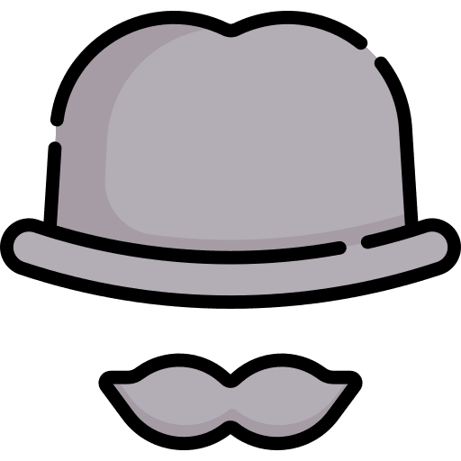 Detective security detective costume icon Detective security detective costume icon