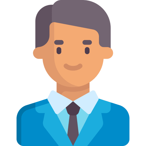 Businessman suit avatar people icon