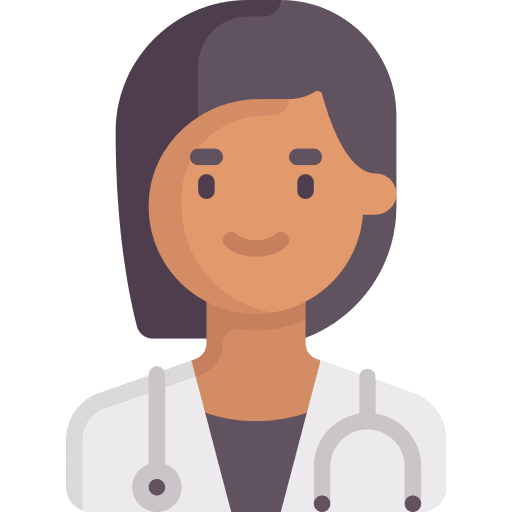 Doctor black hair doctor occupation icon