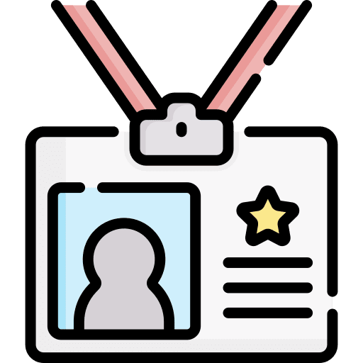 Id card identification id icon Id card identification id icon