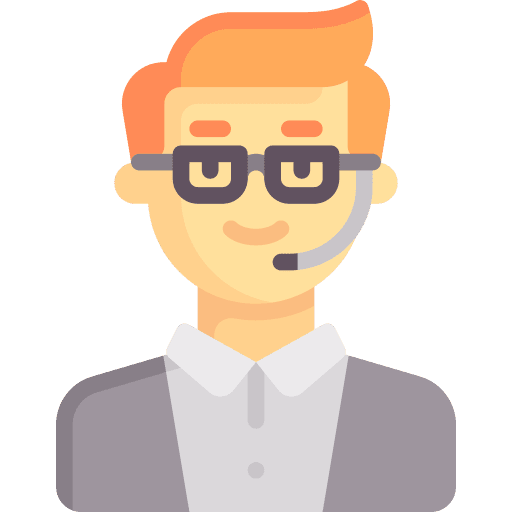Administrator worker boss eyeglasses icon Administrator worker boss eyeglasses icon