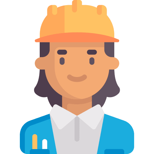 Engineer occupation woman professional icon Engineer occupation woman professional icon