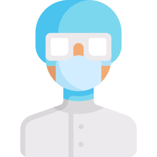 Lab technician eye glasses scientist science icon Lab technician eye glasses scientist science icon