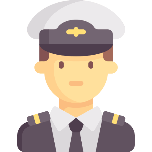 Pilot uniform user work icon Pilot uniform user work icon