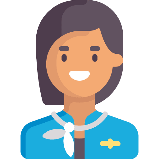 Stewardess occupation user stewardess icon