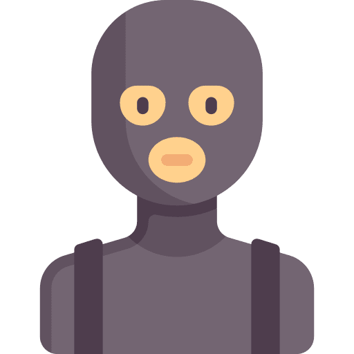 Thief criminal bag man icon Thief criminal bag man icon
