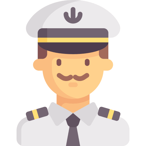 Captain man captain avatar icon Captain man captain avatar icon