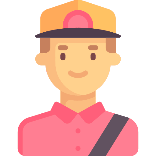 Courier cap professions and jobs courier icon Courier cap professions and jobs courier icon