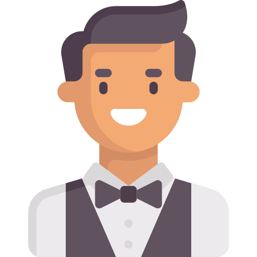 Croupier elegant casino professions and jobs icon Croupier elegant casino professions and jobs icon