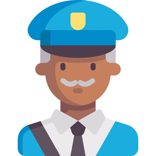Postman uniform afro profile icon Postman uniform afro profile icon