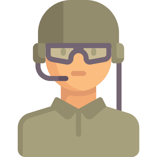 Soldier professions and jobs military occupation icon Soldier professions and jobs military occupation icon