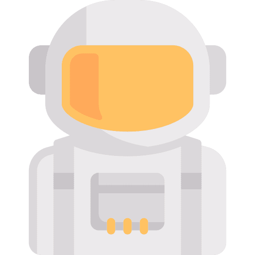 Astronaut space suit avatar professions and jobs icon Astronaut space suit avatar professions and jobs icon