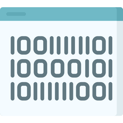 Binary code coding binary code multimedia icon Binary code coding binary code multimedia icon