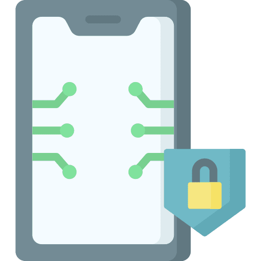 Mobile security security smartphone protection icon