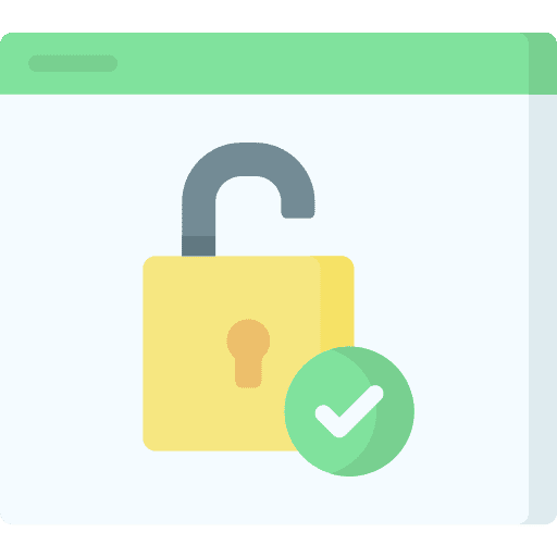 Verification browser safety lock icon Verification browser safety lock icon