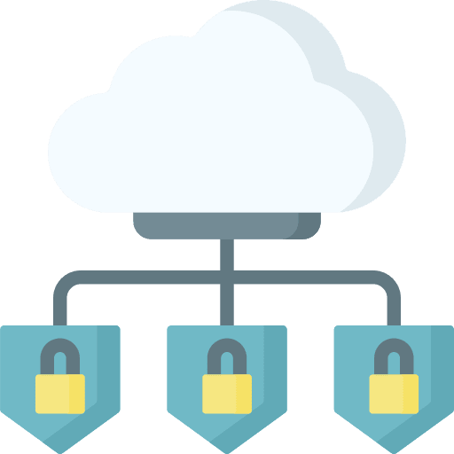 Cloud computing shield defense cloud computing icon Cloud computing shield defense cloud computing icon