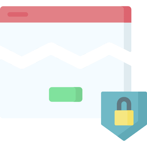 Corrupt security internet security lock icon Corrupt security internet security lock icon