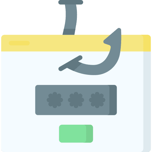 Phishing web browser website safe icon Phishing web browser website safe icon